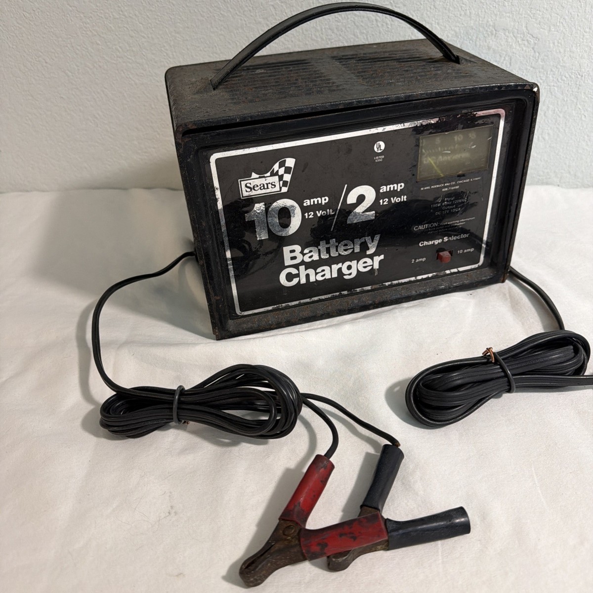Vintage Sears Craftsman 10/2 Amp 12 Volt Battery Charger