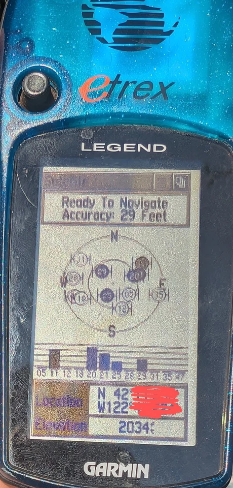 Garmin eTrex Legend GPS Receiver Blue Handheld LCD Display Waterproof Hiking Ski - Image 2 of 4