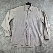 Pierre Cardin Shirt Mens 16 34/35 Tan Dressy Formal Professional Business Office