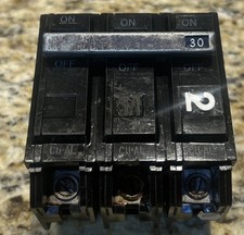 GE General Electric THQB32030 30 Amp 3 Pole 240V COMMERCIAL CIRCUIT BREAKER