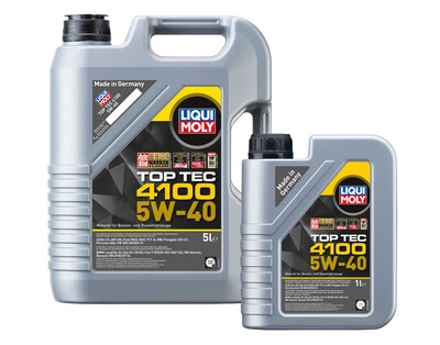 Liqui Moly Motoröl Top Tec 4100, 5W-40, 6 Liter, Art-Nr. 3700 + 3701