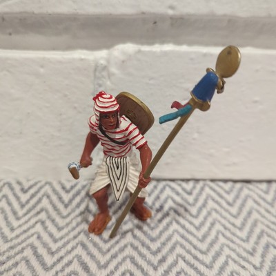 Plastoy Egyptian Standard - painted 90mm soft plastic figure