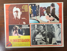 1969 El Investigador The Detective Frank Sinatra Mexico Movie Lobby Card Poster
