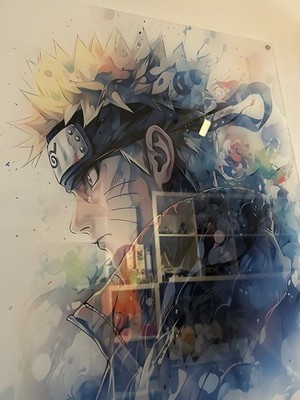 Unikat Wandbild Naruto Uzumaki Anime-Motiv auf Acryl