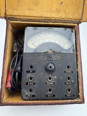 AVOMINOR Vintage Multimeter Tester MIMC London mit Leitungen & Koffer
