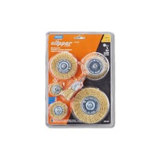 Norton Clipper 1 in Wire Wheel Brush Brass 4500 rpm 6 pc 70184609158