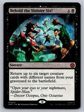 Behold the Sinister Six! 51 Mythic Marvel's Spider-Man Magic: The Gathering NM
