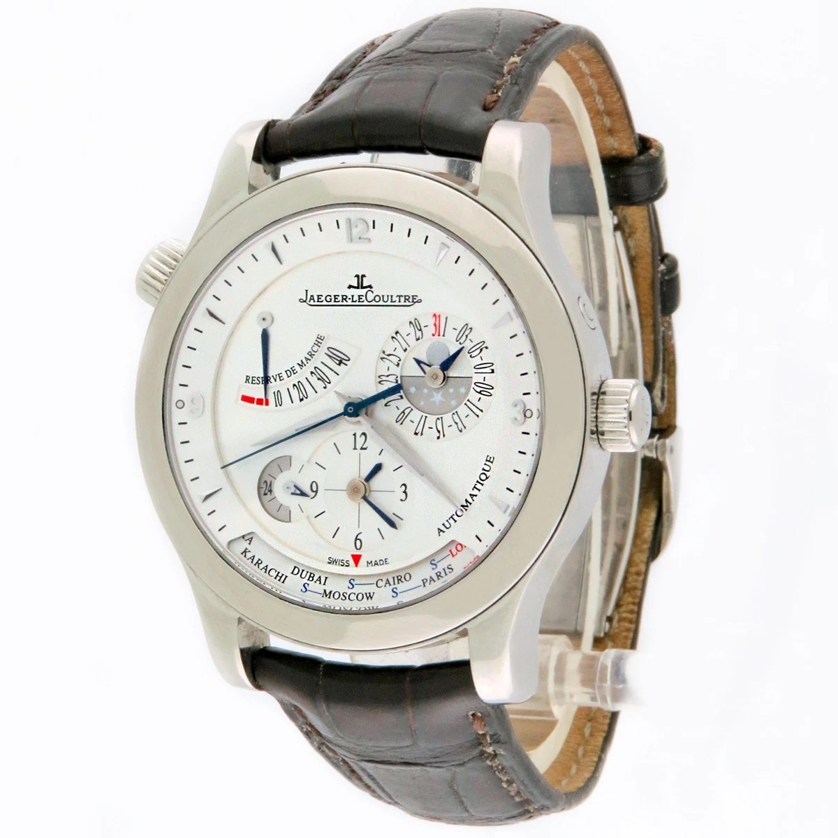 Jaeger LeCoultre — Jaeger LeCoultre Master Control Geographic SS Steel Q1508420 147.8.57.S 40mm