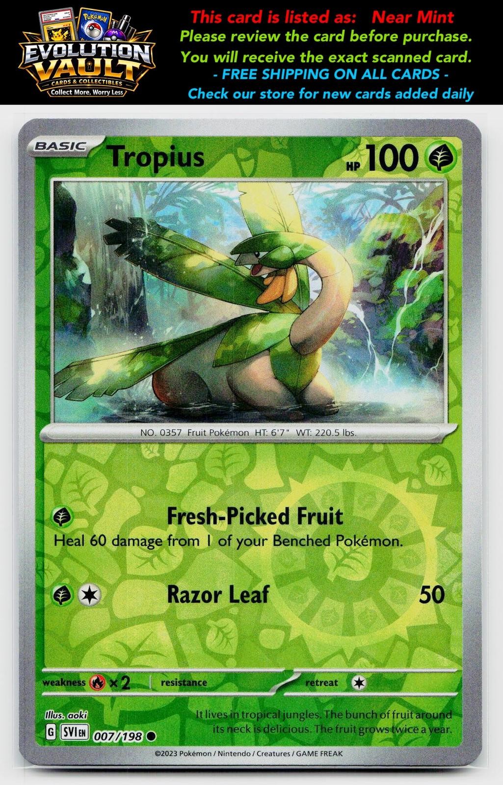 SV01: Scarlet & Violet Base Set #007/198 Tropius