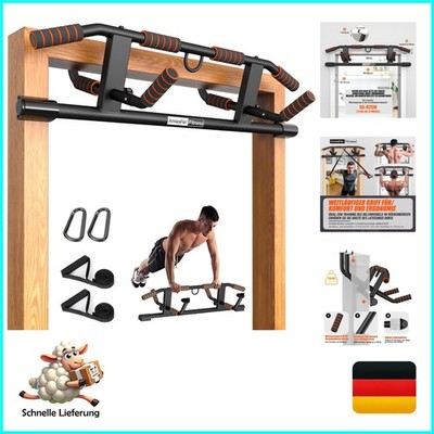 Amazefan Klimmzugstange Türrahmen 2024 Upgrade Multigriff, ergonomisch, maxim...