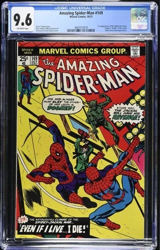 AMAZING SPIDER-MAN #149 CGC 9.6 1st App of Spider-Man Clone Origin Jackal 1975