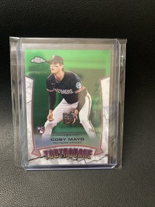 2025 Topps Chrome Coby Mayo Rc Rookie Green /99 Refractor Youthquake Orioles