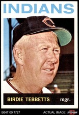1964 Topps #462 Birdie Tebbetts Indians 7 - NM