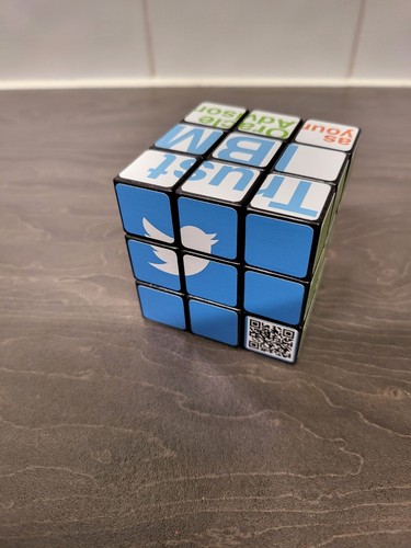Rare Rubiks IBM Cube Smart Era Strategy Puzzle Genuine Collectable Advertising - Picture 9 of 17