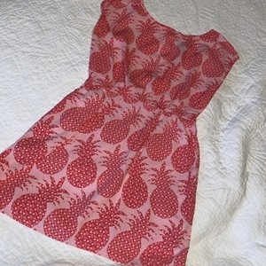 GAP girl's dress Pink /  Red  Pineapple Pattern Size Small