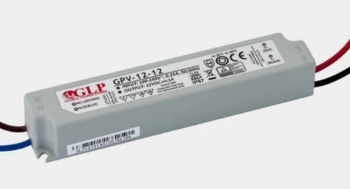 GLP GPV-12-12 12W 12V/1A IP67 LED Power Supply - Picture 1 of 2