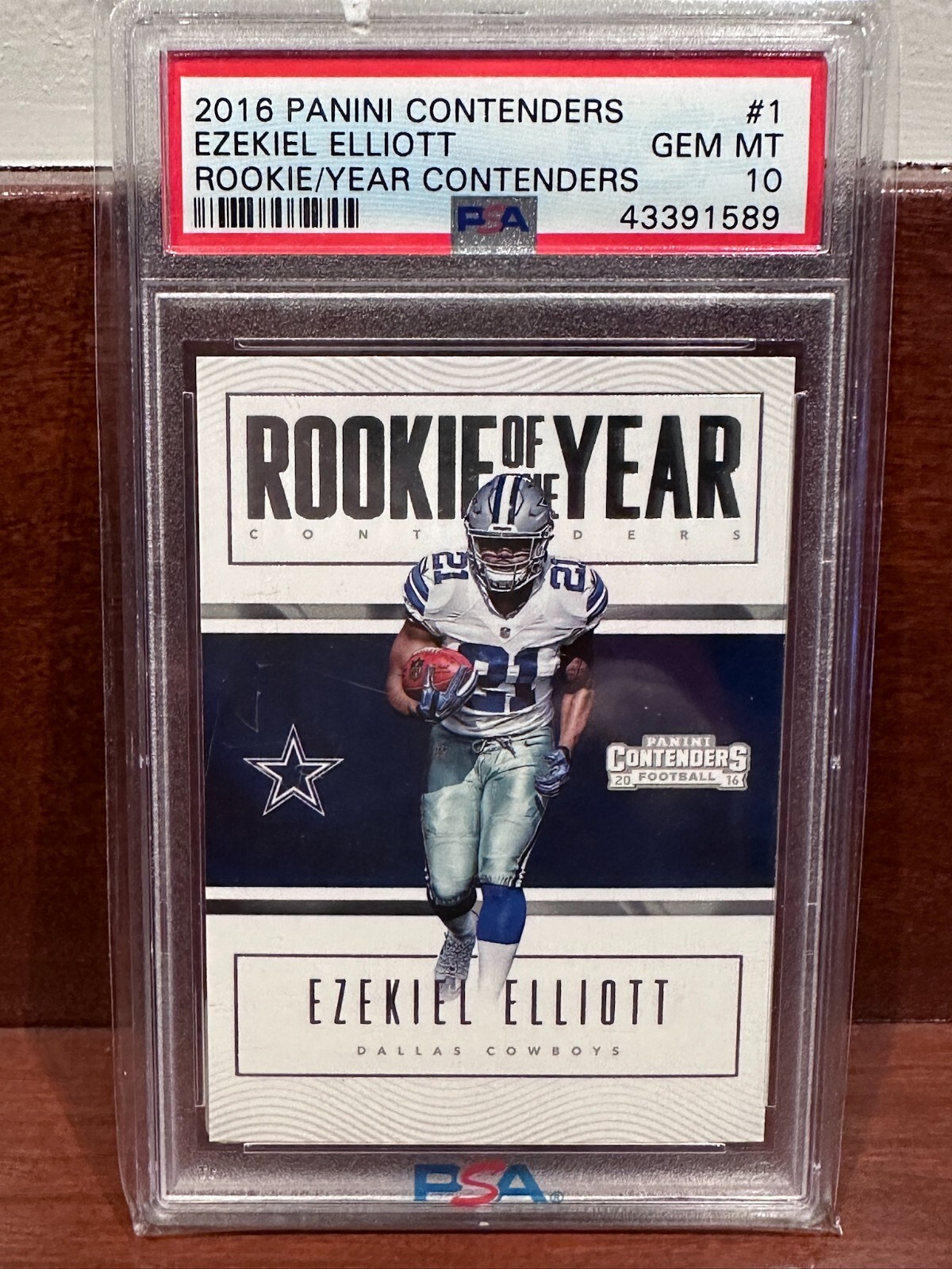 Ezekiel Elliott Panini Contenders Rookie of the Year Contenders #1 Base
