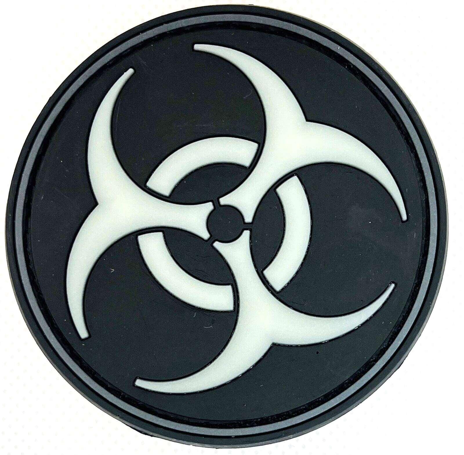 🔥 Biohazard  Circle Acu Dark Luminous Glows Tactical Rubber Patch