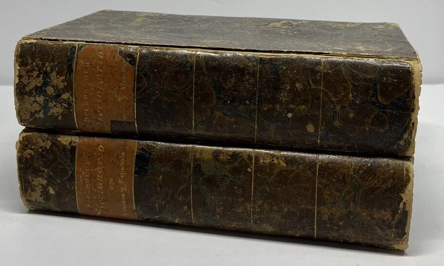 1824 Diccionario de La Lengua Real Academia Espanola Vintage Hardcover Rare - Image 2 of 4