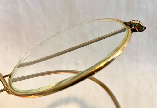 Antique Stoco 1/10 12k GF Eyeglasses w/ Case Original Advertising Cleaning Cloth - Picture 9 of 24
