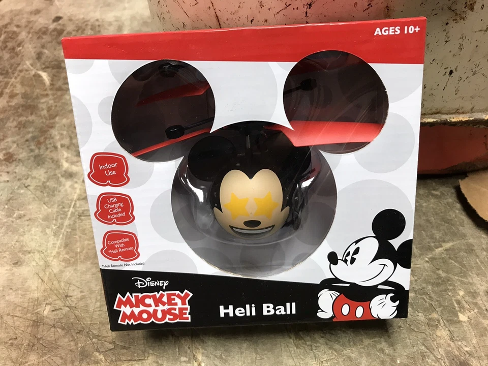 Disney Mickey Mouse Heli Ball indoor Helicopter New Yellow Star Eyes - Image 2 of 4