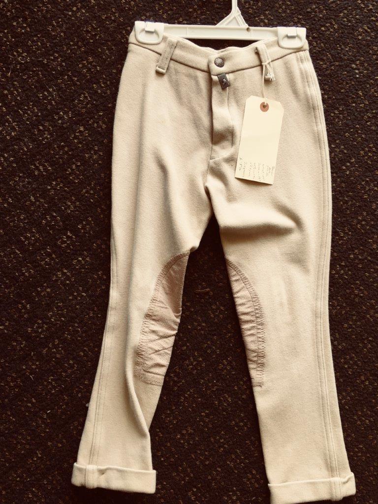 Jodhpurs Enfant Sigma – Taille 12 – Neuf – Vert/Beige Avec élastiques