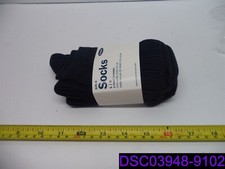 Qty 1 Pack of 2: Old Navy Girl's Blue Uniform Socks 3-5Y Large