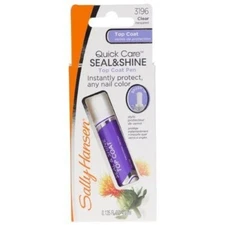 Sally Hansen Quick Care Seal & Shine Topcoat Nail POLISH Pen - 3196 Clear New