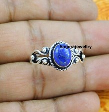 Lapis Lazuli gemstone ring 925 sterling silver handmade Gift US size 5 to 10