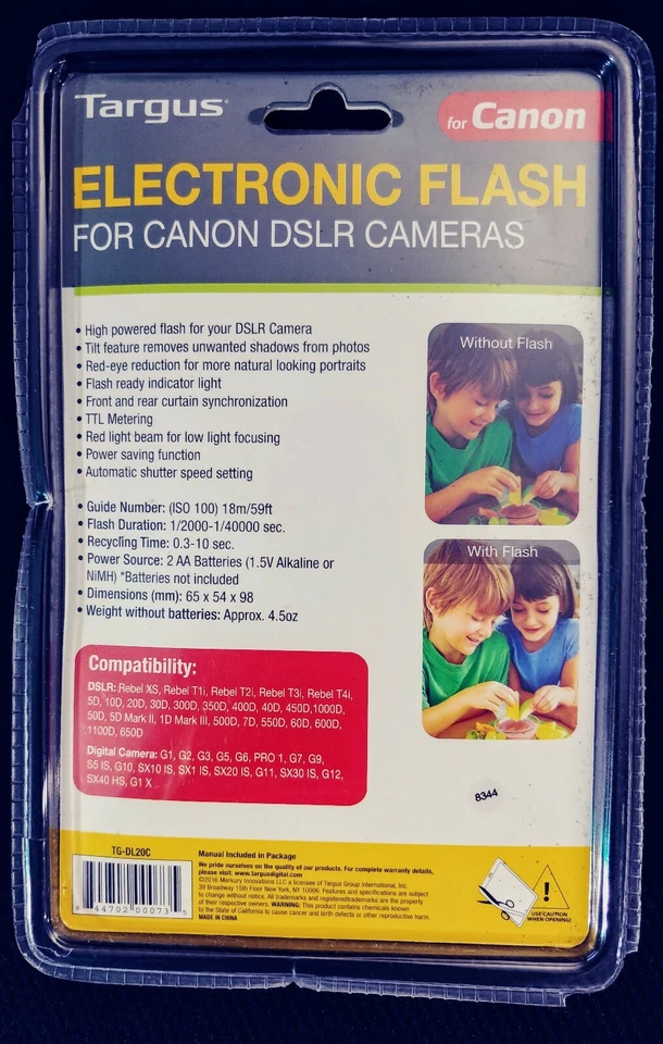 Flash electrónico Targus Digital TG-DL20C Pro para cámaras réflex digitales Canon Foto 2 de 2