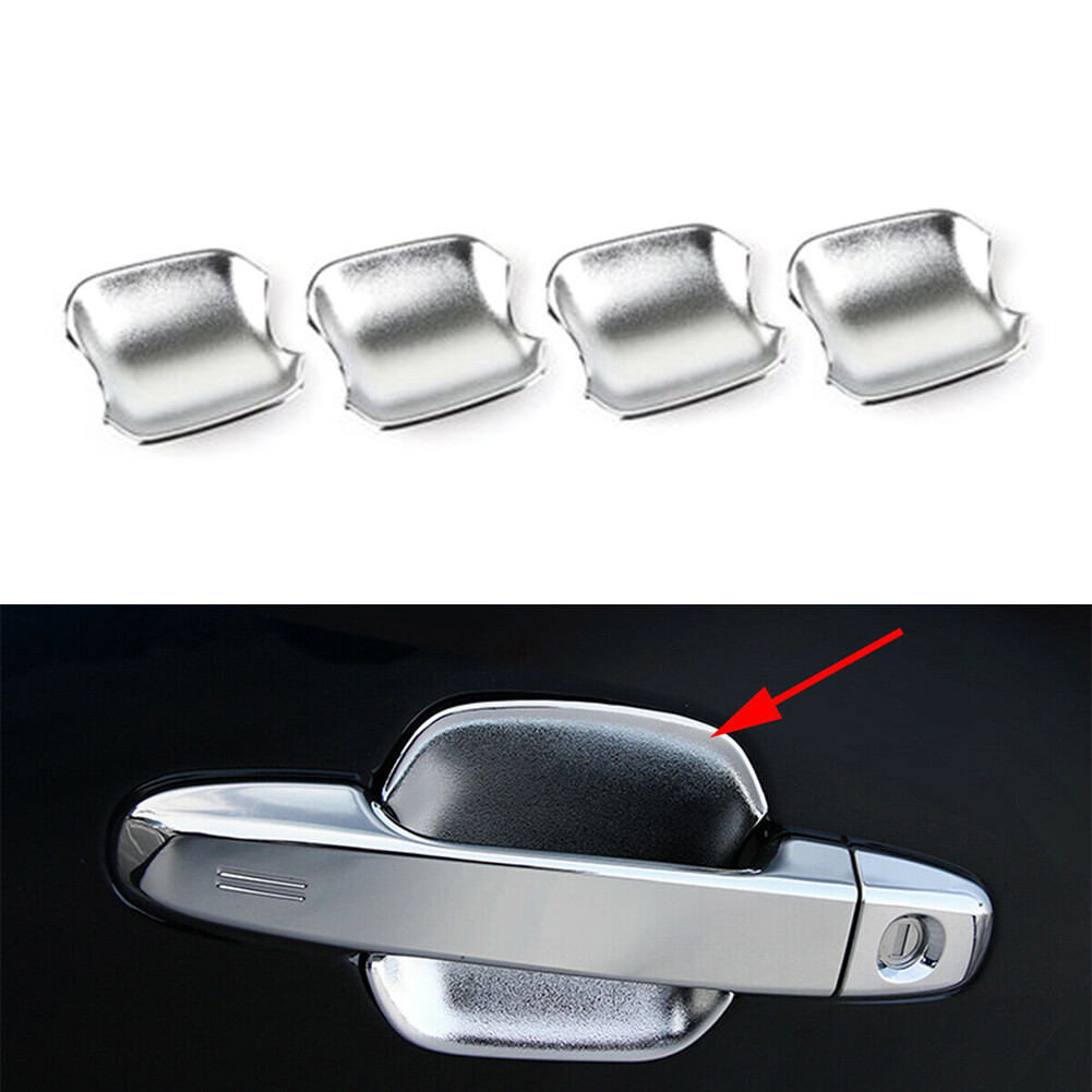 4PCS Chrome Door Handle Bowl Cover Trim For Subaru Forester SK 2019-2022 ABS
