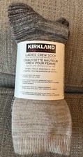 Kirkland Signature Ladies' Fine Merino Wool Blend Crew Socks 4-pairs Multicolor