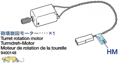 Turmdreh Motor für Tamiya Leopard 2A6 (56020) - 1:16 - 9400148