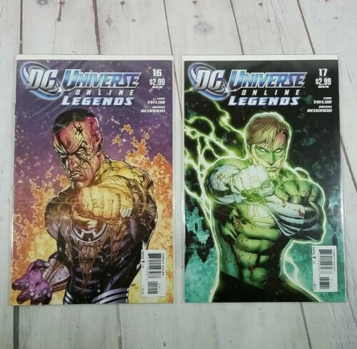 DC Universe Online Legends #16 and #17 VF+ 2011 Hal Jordan! Bagged & Boarded - Picture 1 of 12