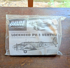 VINTAGE RARE PLANE LOCKHEED VENTURA VAC-FORMED MODEL AIRCRAFT KIT- 1:72, 1984