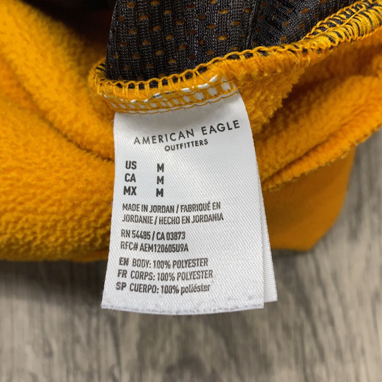 AMERICAN EAGLE Embossed Drawstring Pullover Orang… - image 7