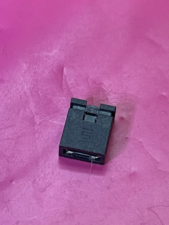 Samtec (500 Count) SNT-100-BK-T 2 POS Shunt Connector Black Open Top 0.100" Tin - Image 3 of 4