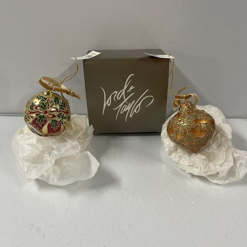 2003 Lord & Taylor Round & Tear Tropfen Weihnachtsschmuck Deko Designs Vintage