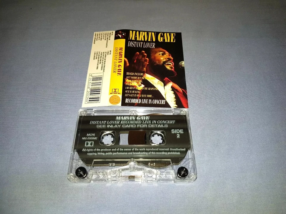 MARVIN GAYE DISTANT LOVER CASSETTE TAPE ALBUM - Image 2 of 2