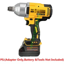 1 for Dewlat 20V MAX Driver Tool Adapter to for Milwaukee M18 RED Li-Ion Battery