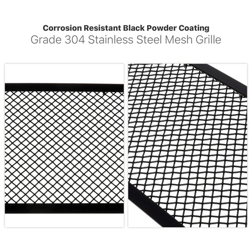 Fits 2012-2015 Toyota Tacoma Main Upper Stainless Steel Black Mesh Grille Insert - Picture 4 of 7
