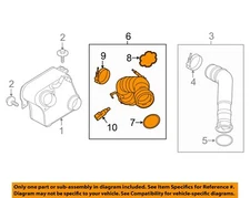 FORD OEM 11-16 F-250 Super Duty Turbocharger Components-Outlet Duct BC3Z6F073D