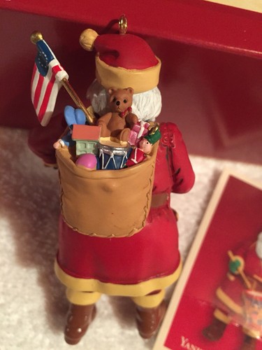 Yankee Doodle Santa,Drummer,Patriotic,Hallmark,Retired,W/Box &Card,Christmas,'05 - Picture 10 of 24