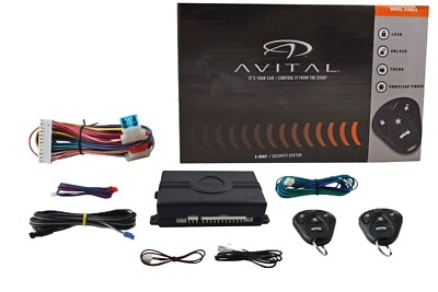 Avital 3100LX Keyless Entry Trunk Release Car Alarm Security System & 2 Remotes