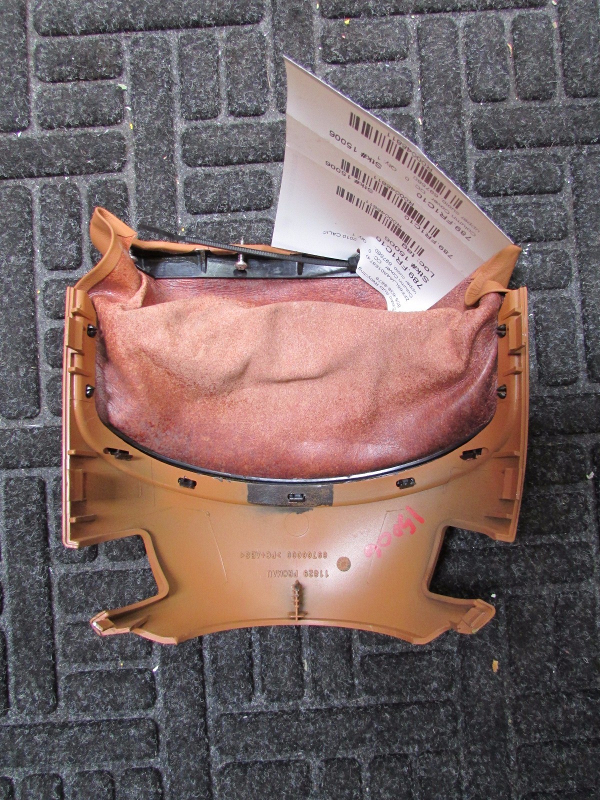 Ferrari California Upper Column Cover, Cuoio, Used, P/N 69766024