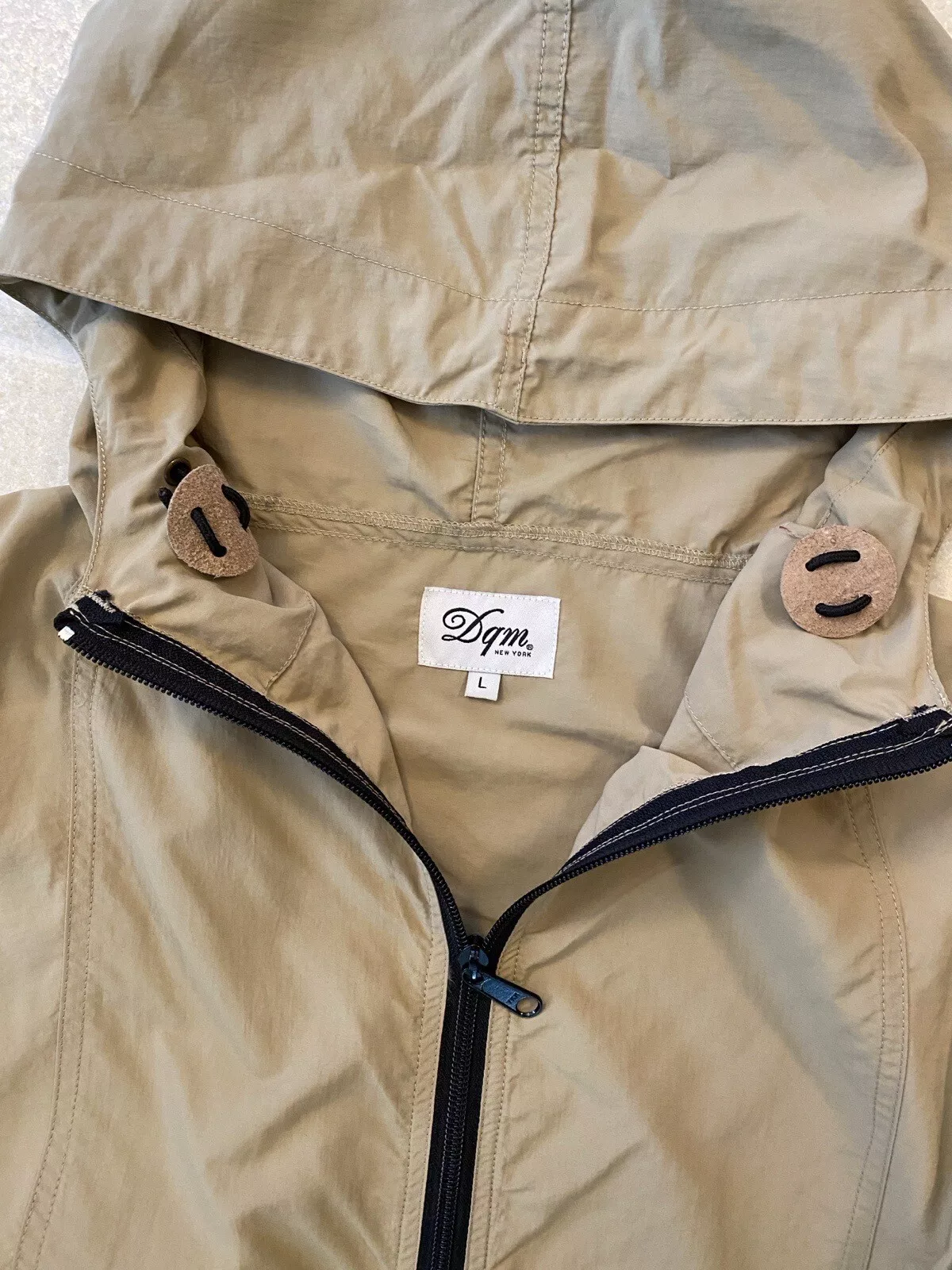 DQM Windbreaker Anorak demi zip   Taille Grand Khaki   Supreme Streetwear