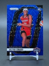 2024 Panini Prizm WNBA Blue Velocity #142 AALIYAH EDWARDS Washington Mystics RC