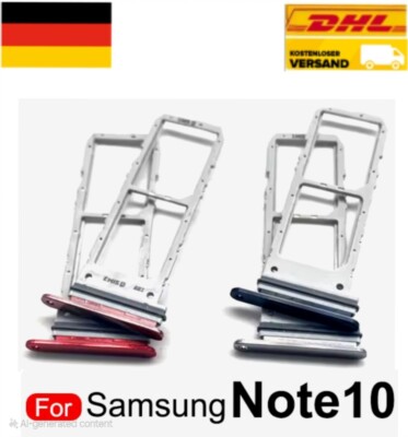 Samsung Galaxy Note 10 SIM Holder Dual Sim Cards Sim Tray Simhalter 