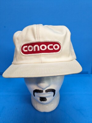 Vtg CONOCO Oil Patch Mesh Snapback Trucker  Hat Cap K Brand USA ( H15)