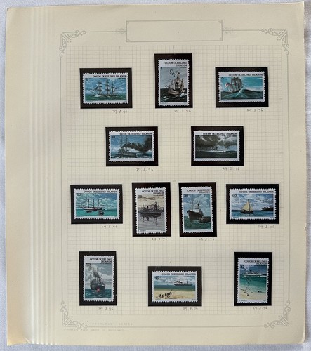 Cocos Keeling Islands Topical Stamp Collection Birds Ships Marine